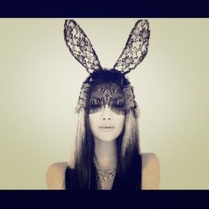 Lace bunny mask🐰