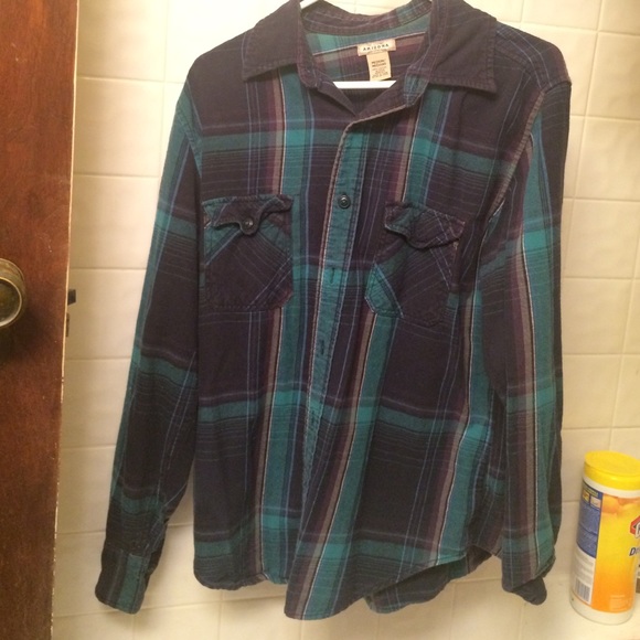 Oversized plaid flannel button up
