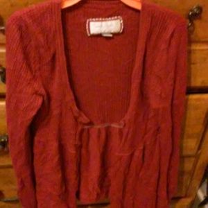 Burgundy colored cover up