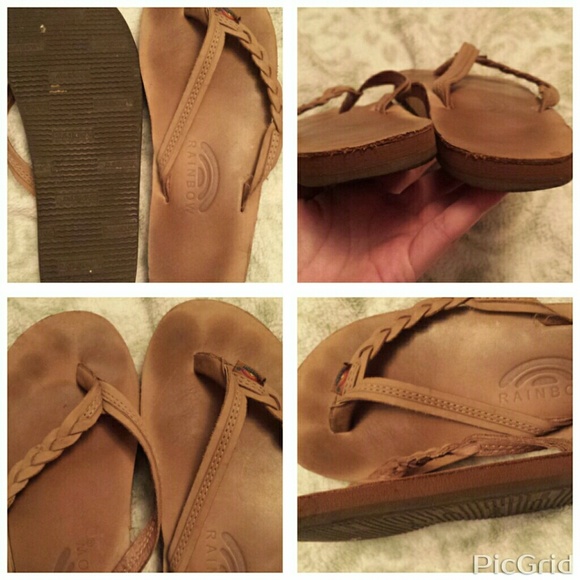 Rainbow sandals brown