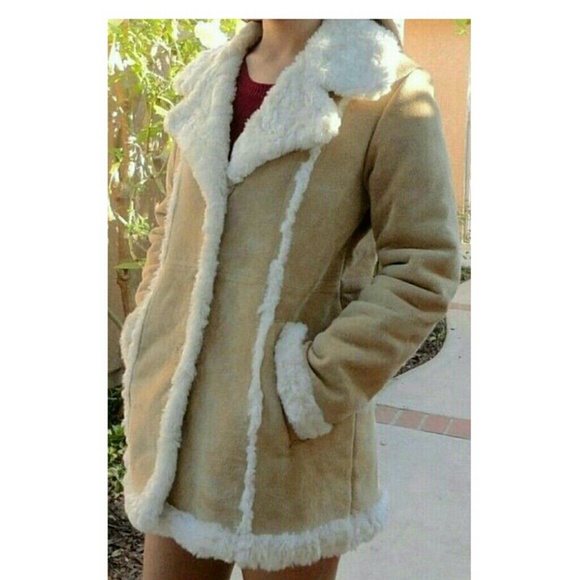 MED Wilson's Leather Boho Suede Shearling Coat - Picture 1 of 4