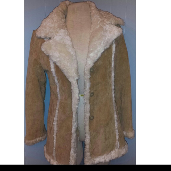 MED Wilson's Leather Boho Suede Shearling Coat - Picture 2 of 4