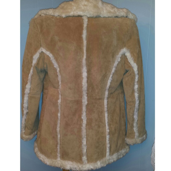 MED Wilson's Leather Boho Suede Shearling Coat - Picture 3 of 4