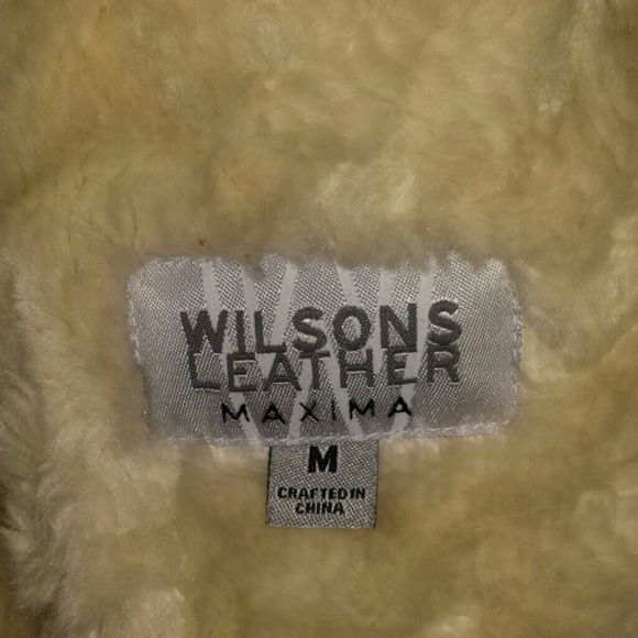 MED Wilson's Leather Boho Suede Shearling Coat - Picture 4 of 4
