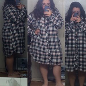 Forever 21 Plaid Shirt Dress