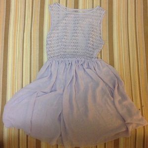 New. American apparel lilac chiffon/lace dress
