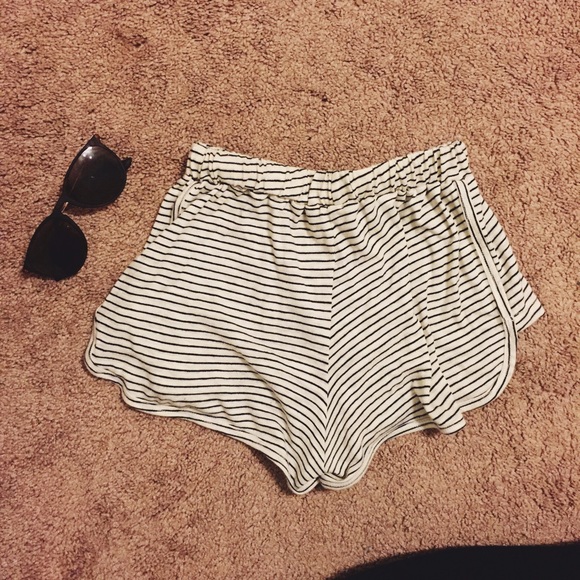 Brandy Striped Short Shorts