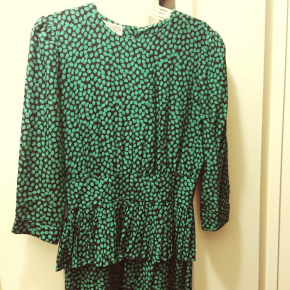 100% silk vintage dress