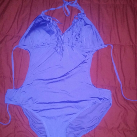 Sale!! Purple low back/ fringe new bathing suit