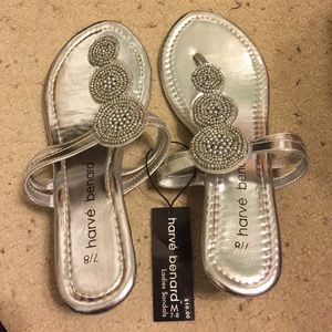 Embellished silver wedge