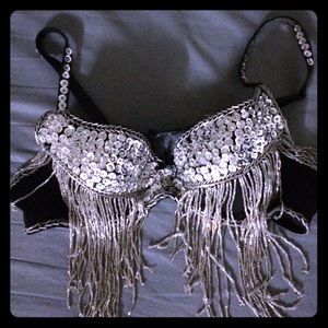 Silver Bra w Sequin