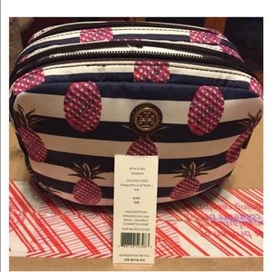 Printed Nylon Small Double Cosmetic Case