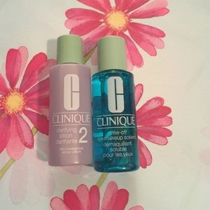 CLINIQUE Clarifying Lotion and Eye Makeup Solvent