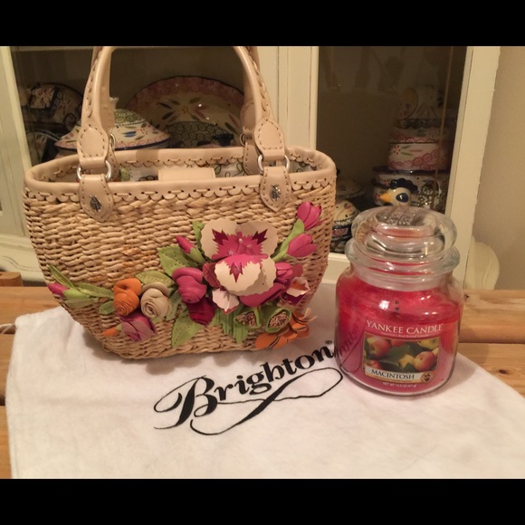 💥FLASH SALE💥Brighton Mini Straw Leather Handbag