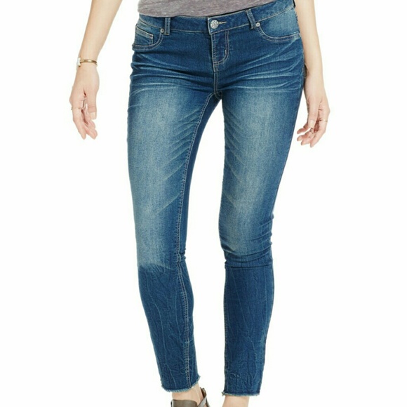 NWOT Vanilla Star Junior's Knit Skinny Ankle Jeans - Picture 2 of 4