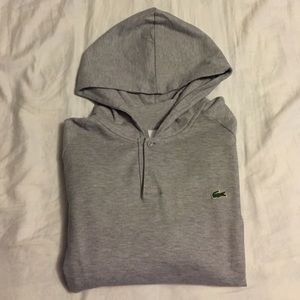 Lacoste knit material hoodie