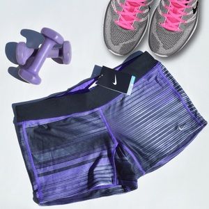 NWT Nike Purple & Black Dri-Fit Running Shorts