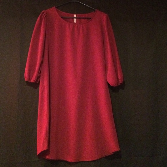 Red boutique dress