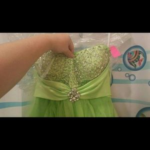 Sherri Hill strapless dress!