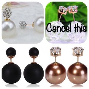 Double Sided Earrings  (three)