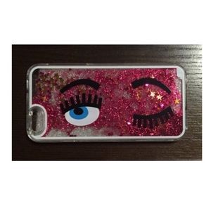 Sale! iPhone 6 6s case glitter chiara wink eye