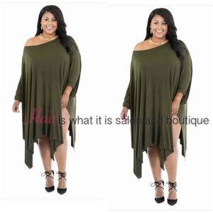 Plus Size Olive Over Size Dress