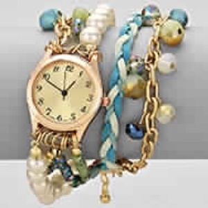Watch charm bracelet
