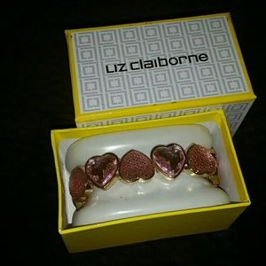 New pink and gold liz claiborne bracelet
