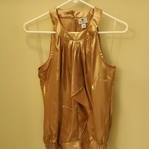 Gold halter top size Medium