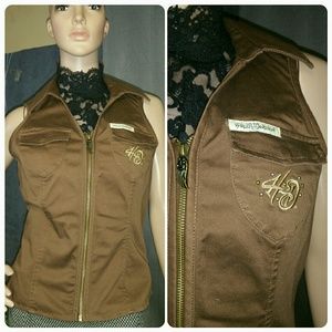 Harley Davidson zip up vest