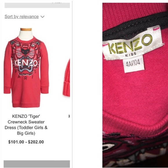 Kid's Kenzo Dress - Picture 3 of 3