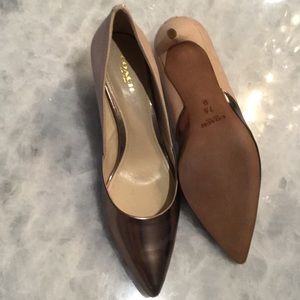 Coach Rose Gold metallic and pink blush leather