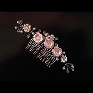 Sterling Silver Flower Hair Piece