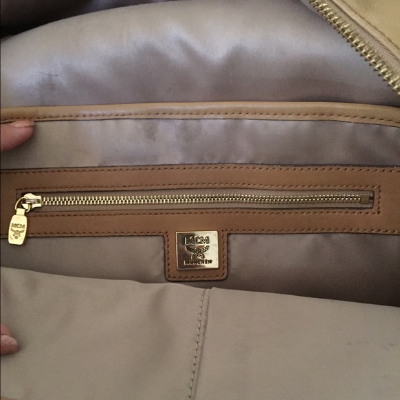 Authentic Mcm Striped Studded Backpack main image 4
