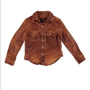 Jean Shop leather shirt/jacket