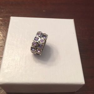 Authentic 💯 Chamilia sterling and crystal charm