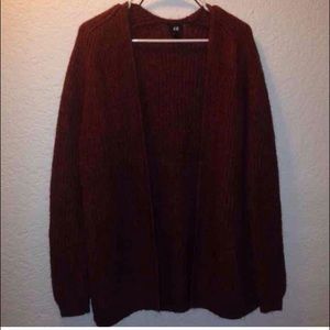 H&M Burgundy Cardigan (Repost)