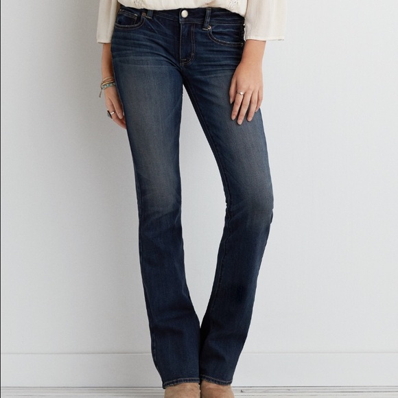 American Eagle Kick Boot Jeans in Dark Shadow