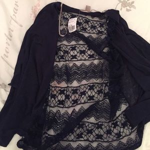 Size small brand new blue lace cardigan