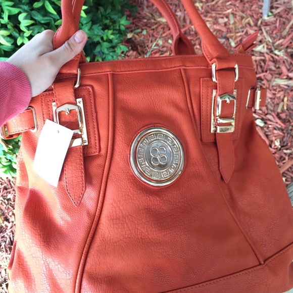 Cute orange hand bag