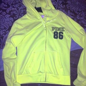 SOLD SOLD SOLD NWOT VS PINK zip hoodie jacket neon