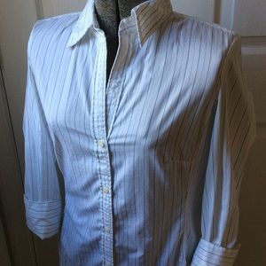 Banana Republic pinstripe button down