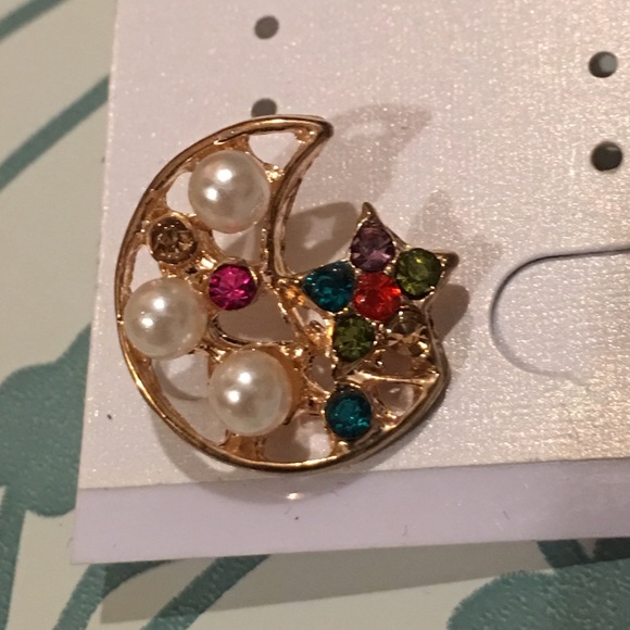 Crescent Half Moon Earrings - Picture 5 of 6