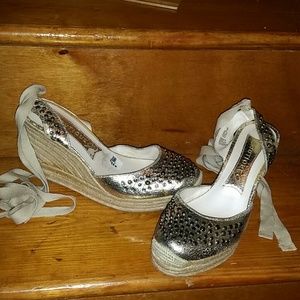 Embellished ballet Boutique 9 espadrille wedges! !