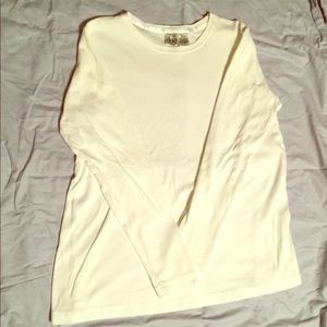 White maternity tee