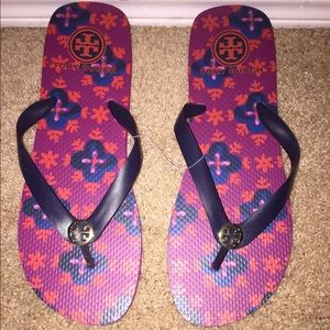 Brand new Tory Burch flip flops