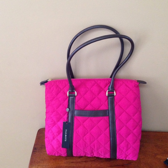 Red Tote Shoulder Quilted Bag/Purse.