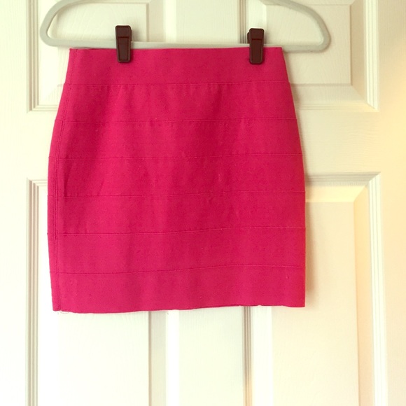 Hot Pink Bandage Skirt