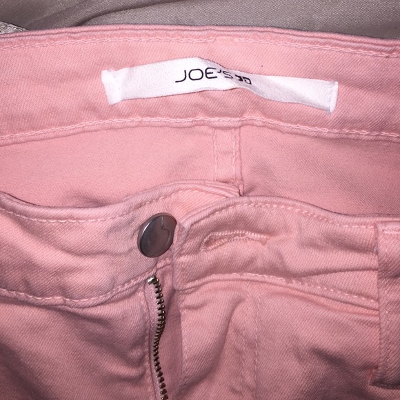 Coral pink skinny Joe's jeans
