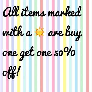 ☀️☀️☀️☀️CLOSET CLEAROUT BOGO 50% off!